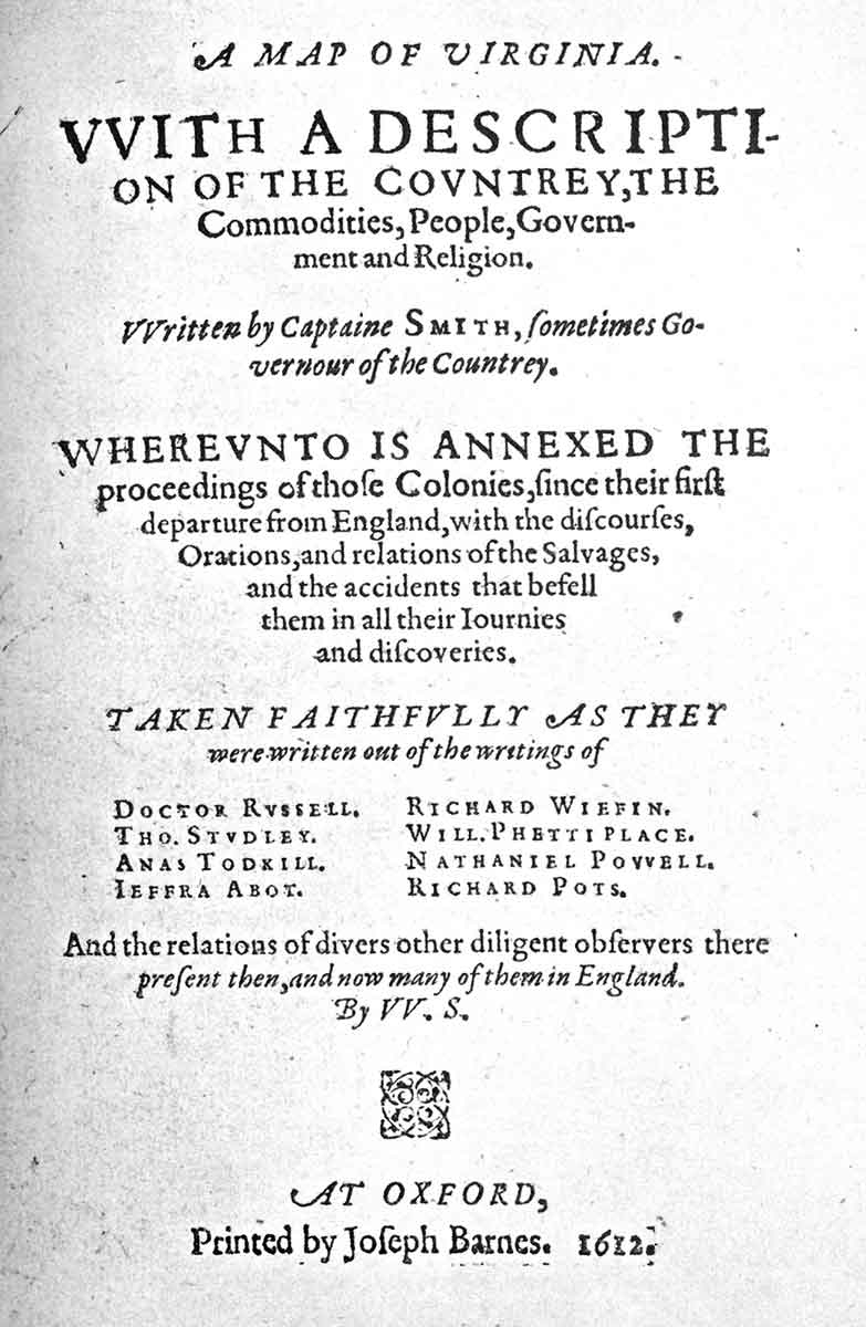 map of virginia title page