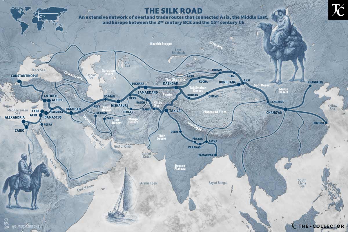 Map of the Silk Road. Source: TheCollector