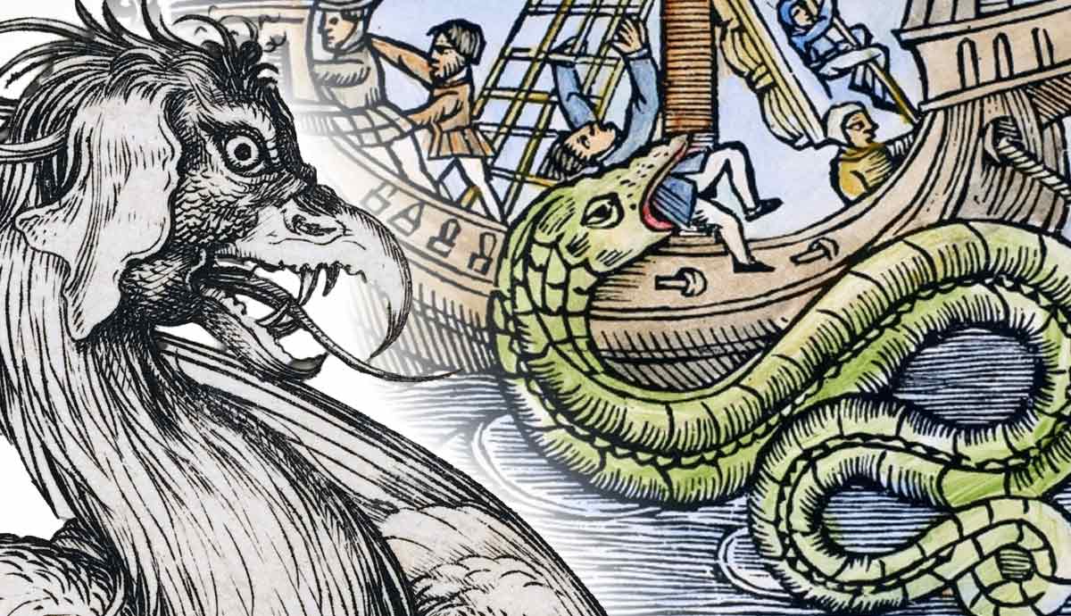 medieval creatures sea monsters demons dragons