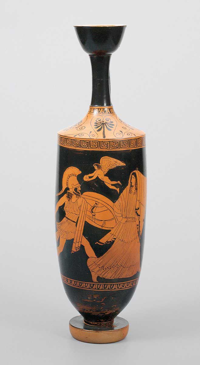 menelaus chasing helen lekythos