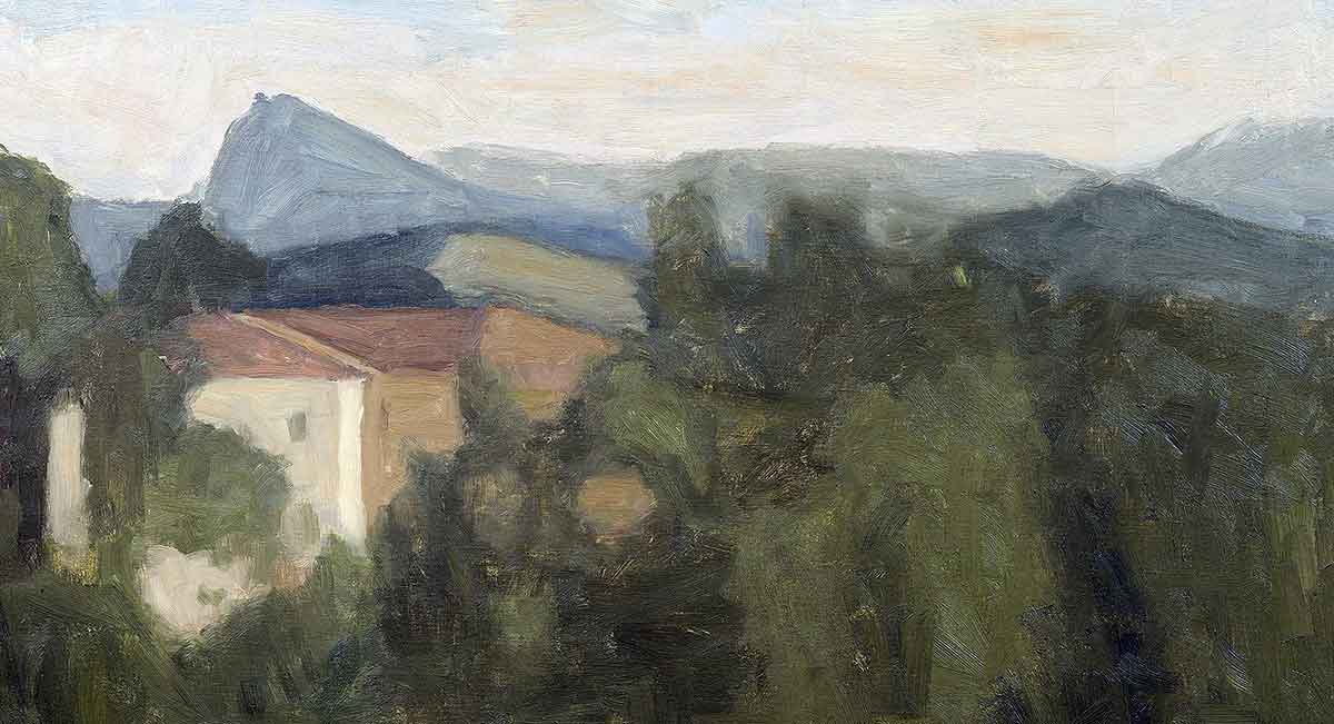 morandi landscape painting
