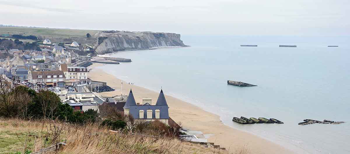 mulberry harbor arromanches photo