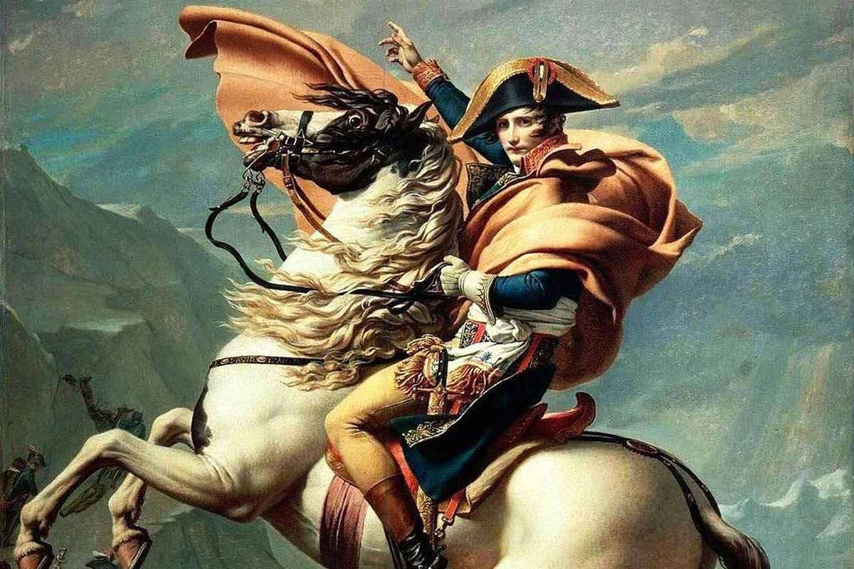 napoleon crossing the alps jacques louis david