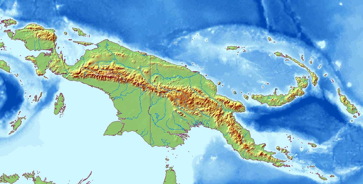 new guinea map