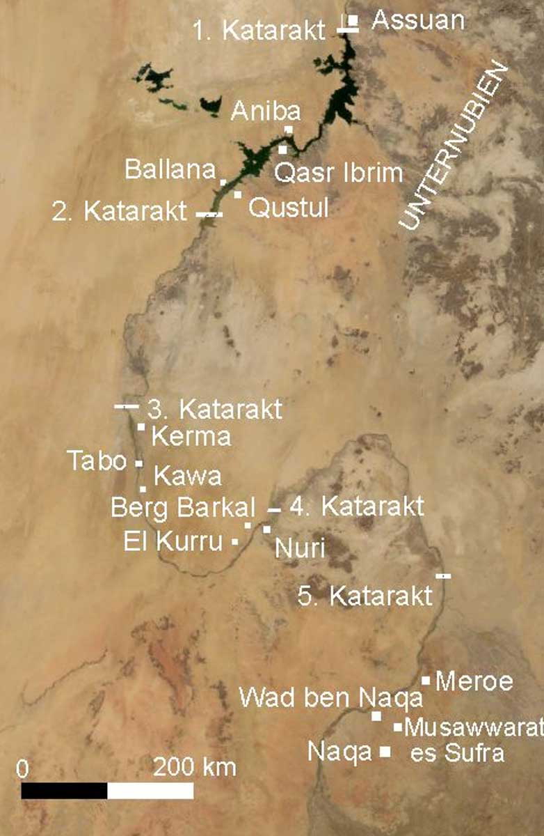 nubian map satellite