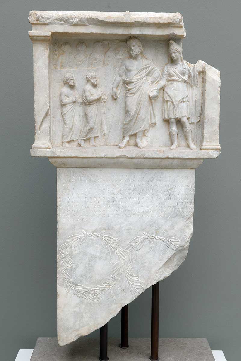 offering to artemis marble