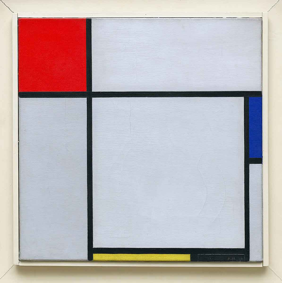 oil canvas piet mondrian composition