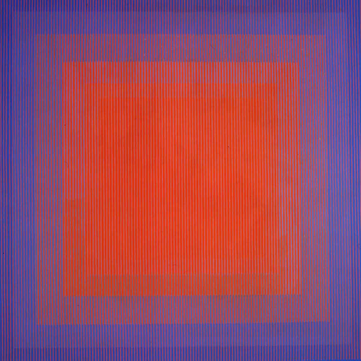 optical ilussion art belated echo stanczak 1965