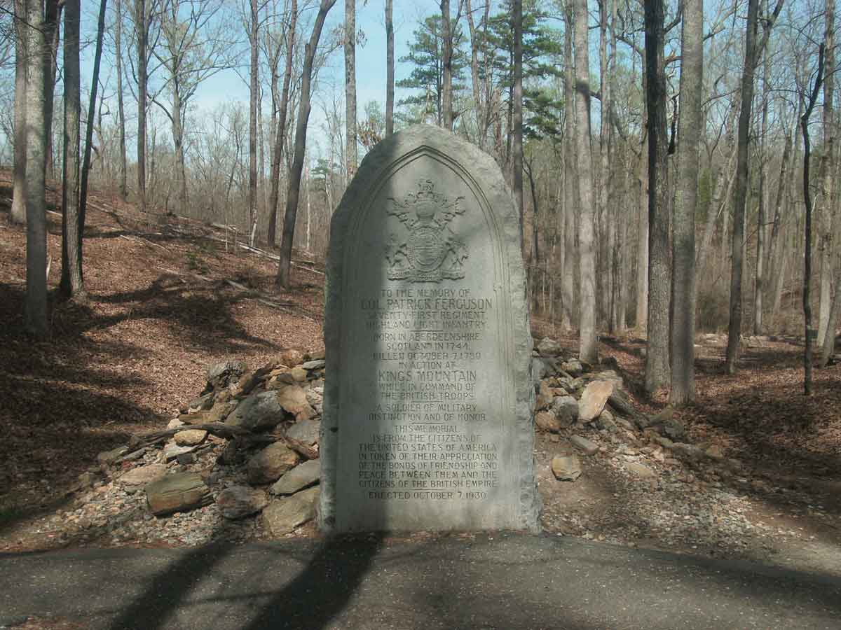 patrick ferguson grave kings mountain