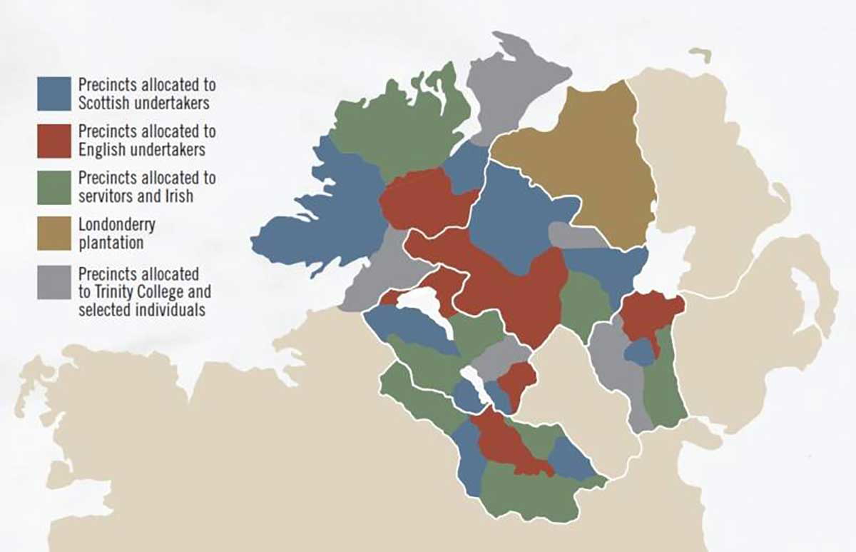 plantation ulster distribution map