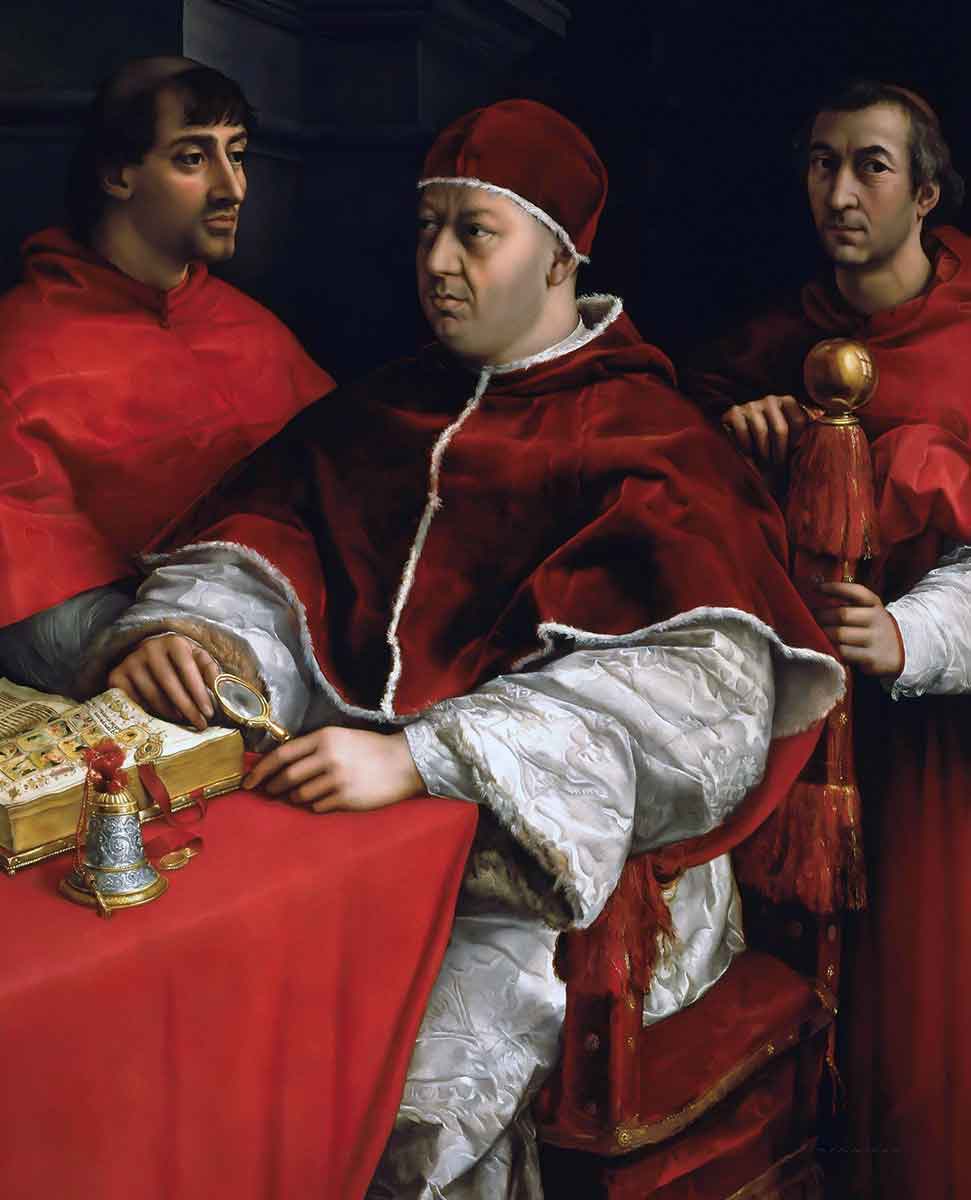 raphael portrait pope leo painting