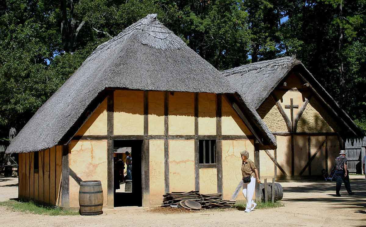 reconstructed jamestown homes va