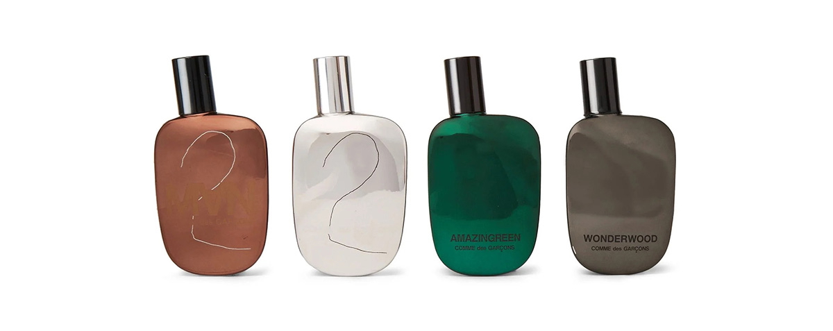 rei kawakubo cdg perfume bottles