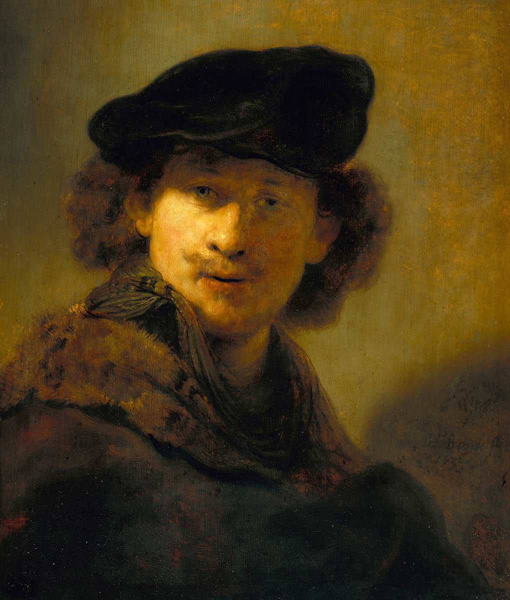 rembrandt self portrait velvet beret