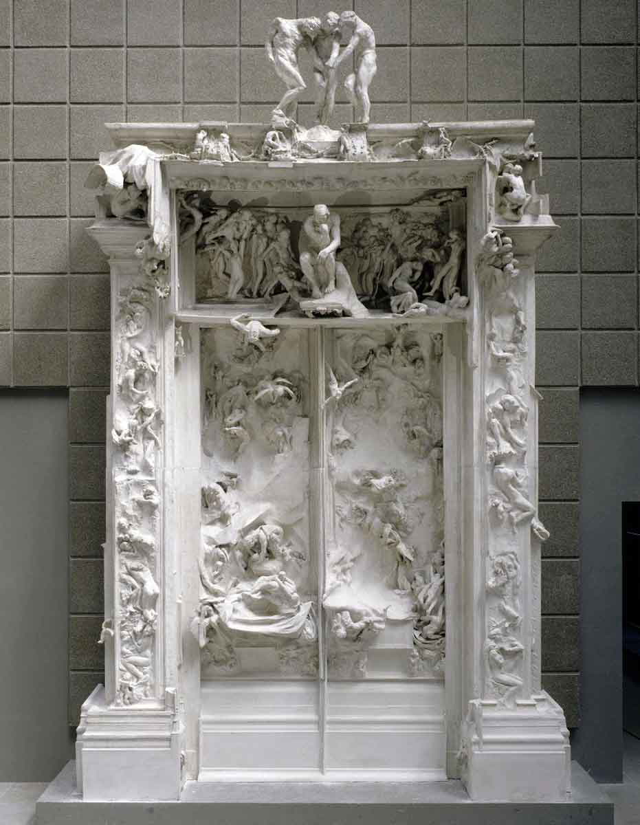rodin gates of hell plaster