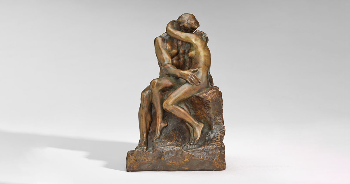 rodin kiss bronze