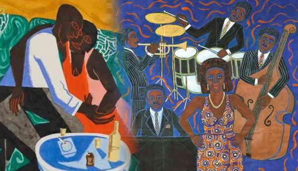 romance color african american love art