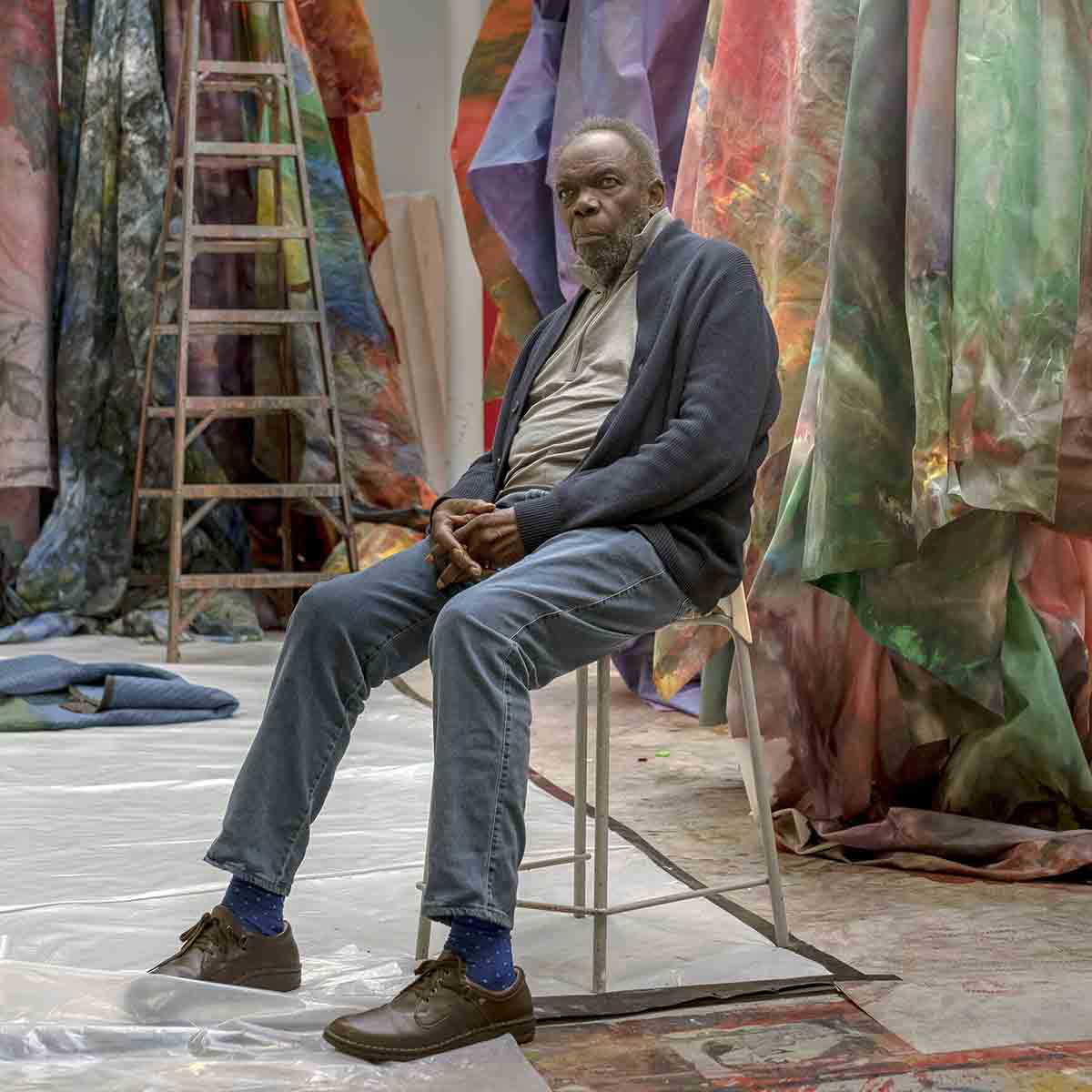 sam gilliam studio photo