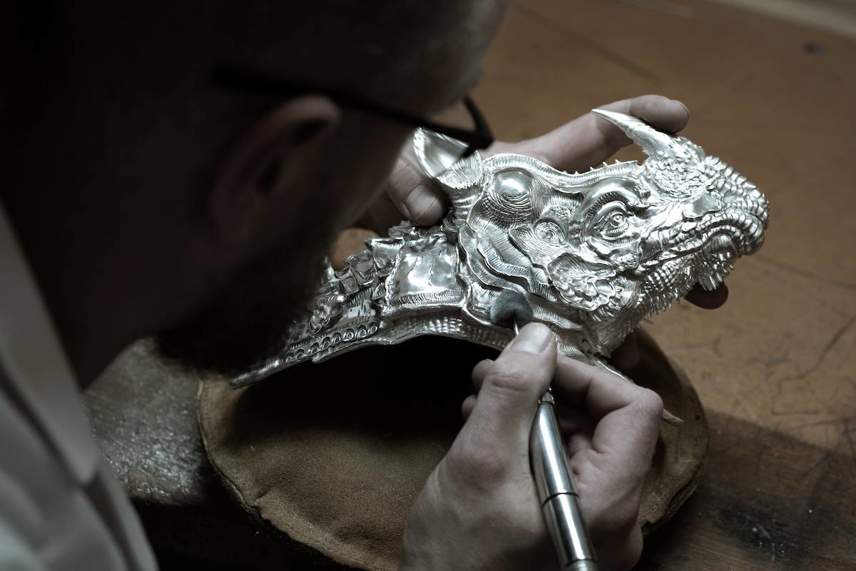 sculpting-process-rhino-asprey-studio