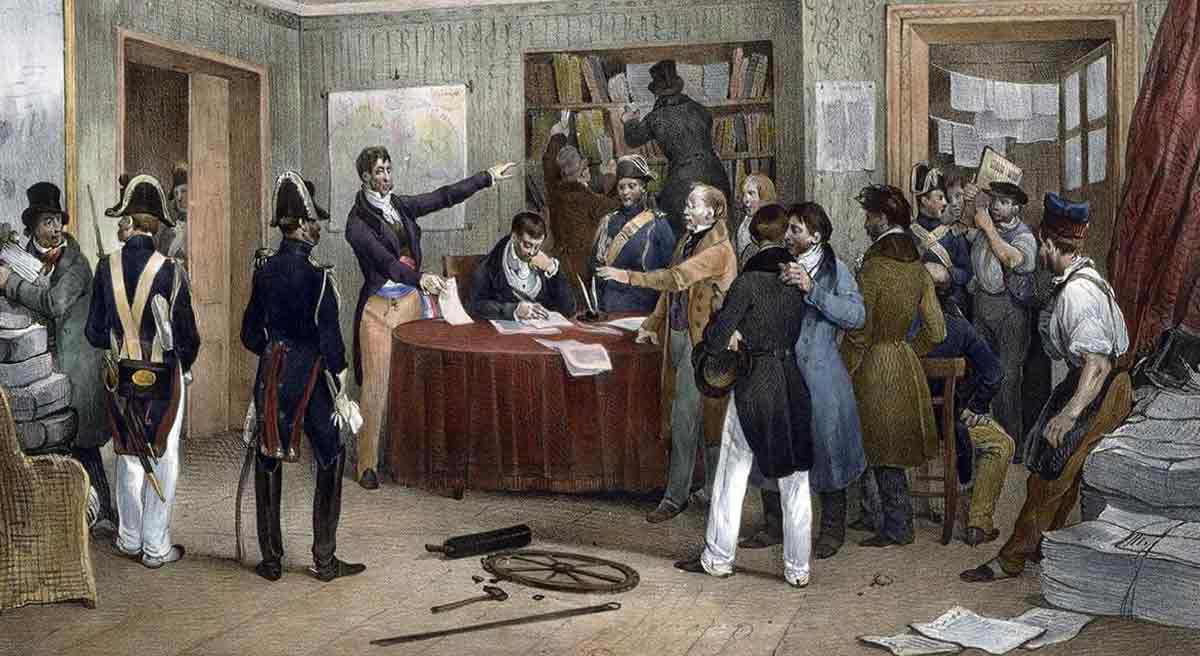 seizure of the presses le national july revolution france