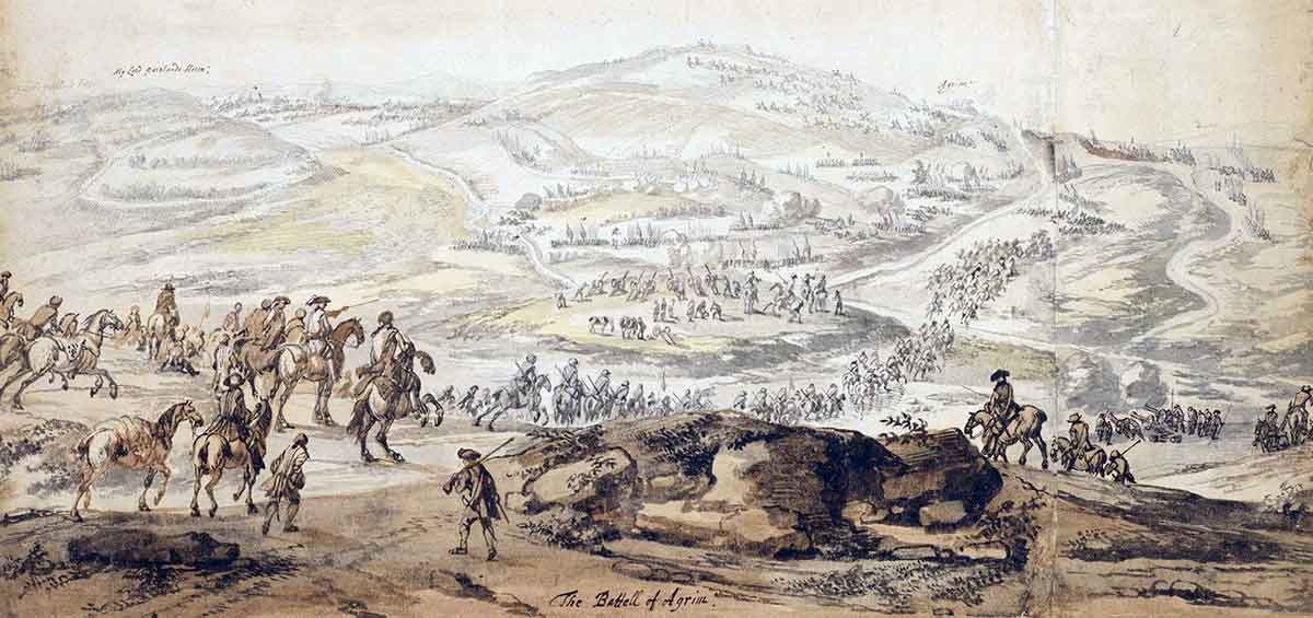 sketch battle aughrim jan wyck