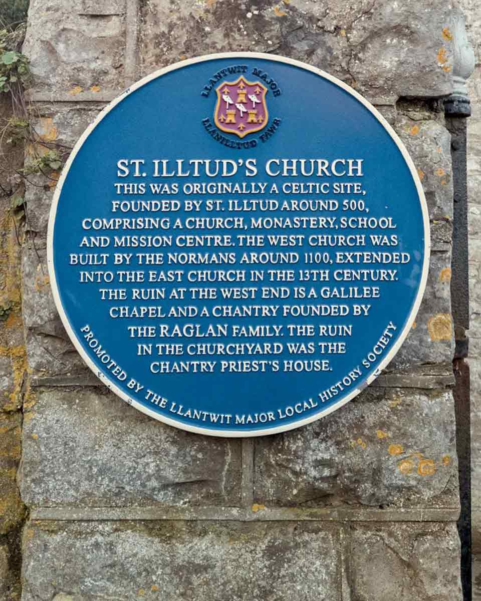 st illtyd church plaque