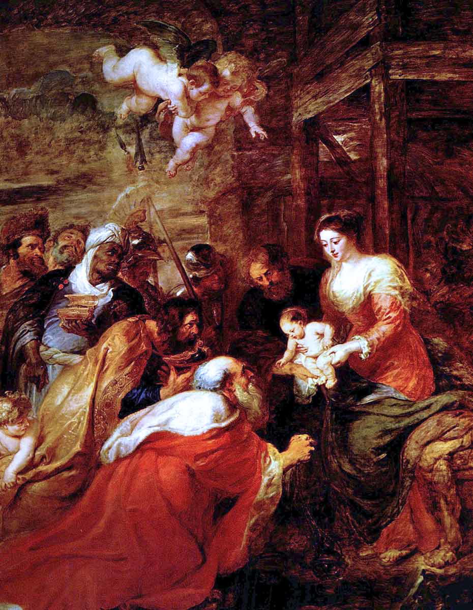 strangest colors in art history rubens magi painting