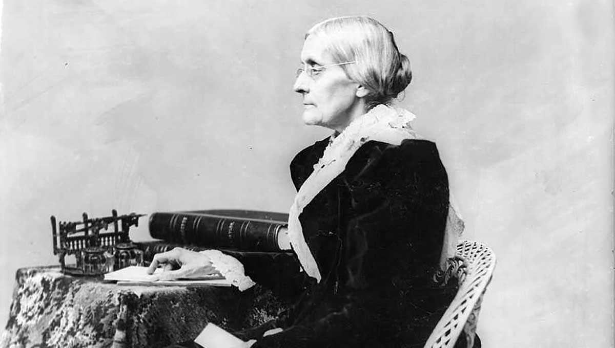 susan b anthony seated profile