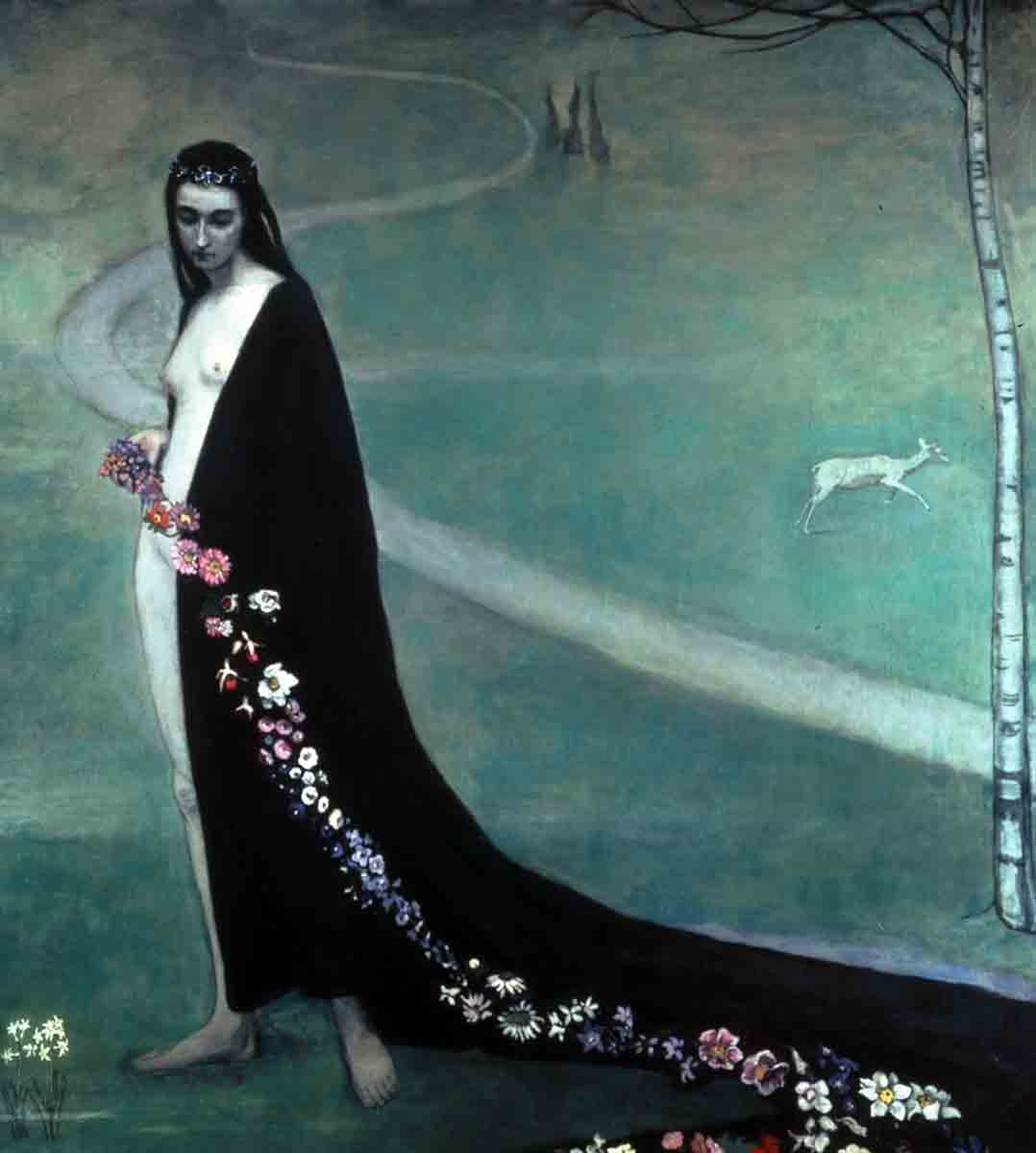 symbolist women artist brooks spring painting