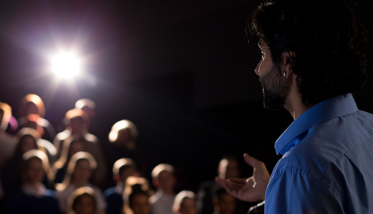 the spotlight effect speaker in classroom