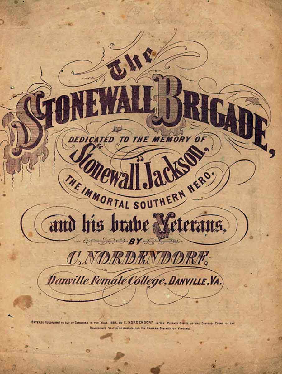 the stonewall brigade sheet music