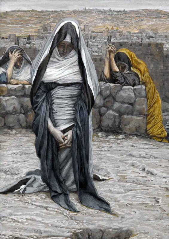 tissot the holy virgin in old age painting