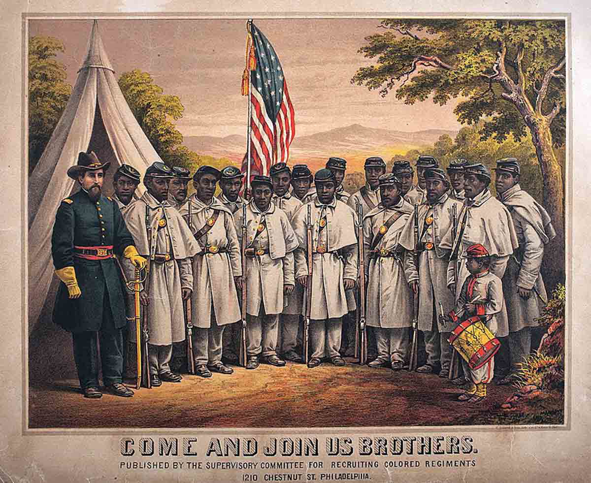 us colored troops recruitment poster