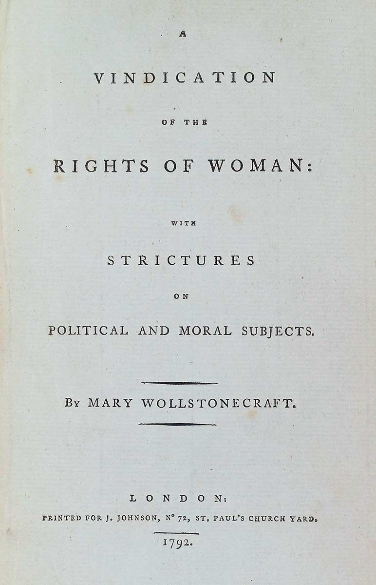 vindication woman title page