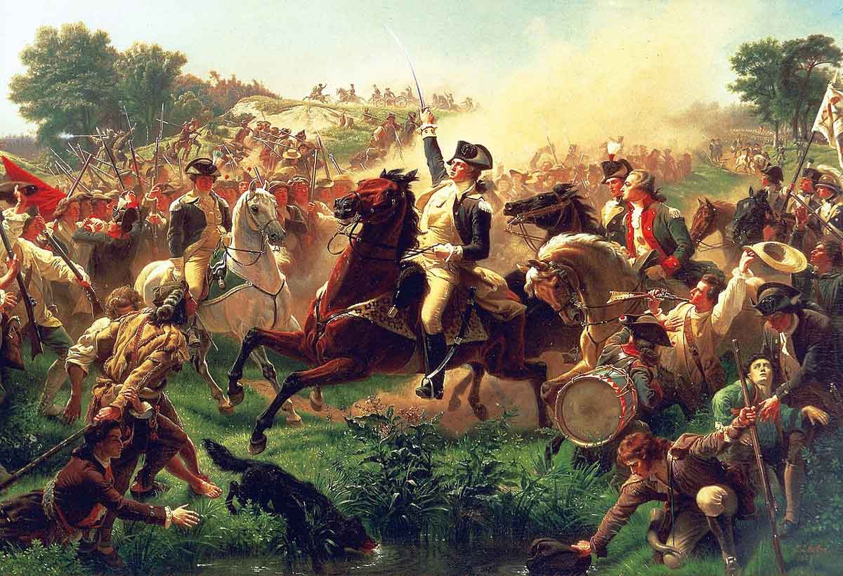 washington rallying troops monmouth