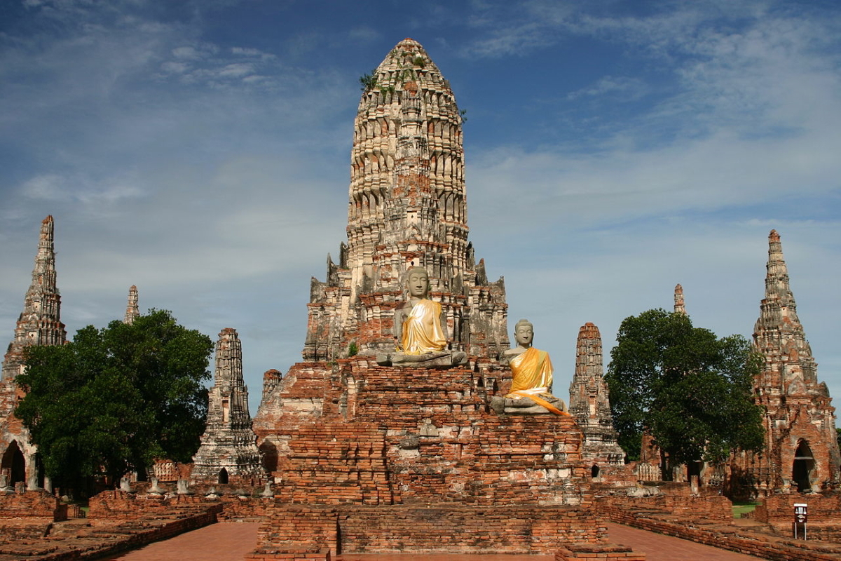 wat chai watthanaram ayutthaya historical park thailand