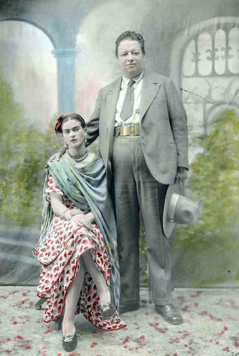 wedding portrait frida kahlo diego rivera 1929