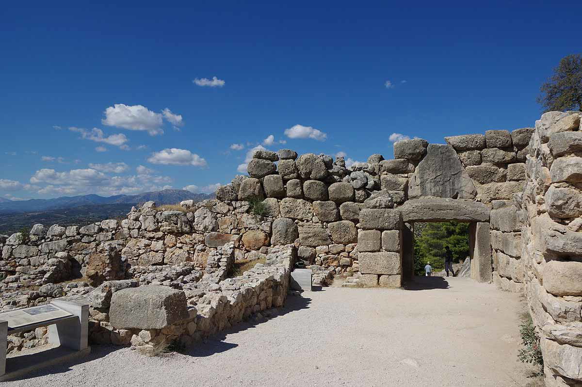 werner cyclopean masonry lion gate photograph