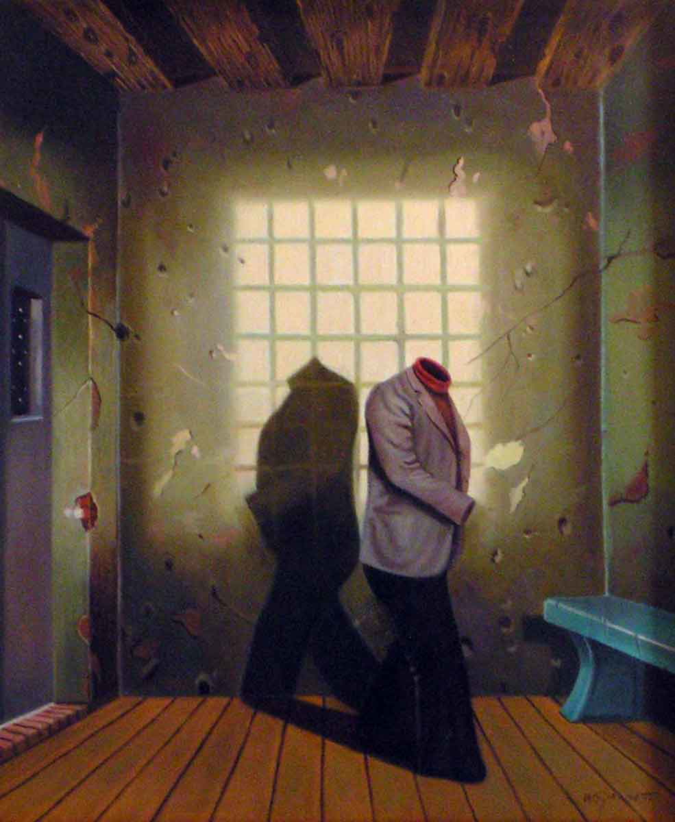 william girometti life in reflection painting