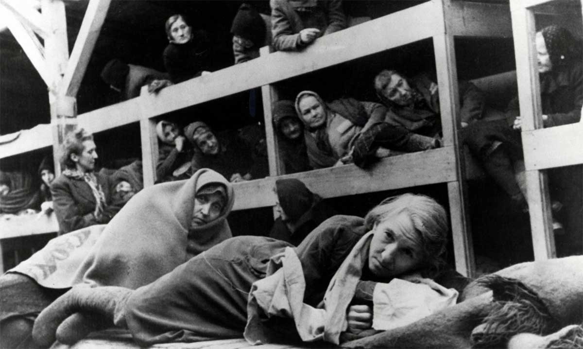women concentration camp barracks