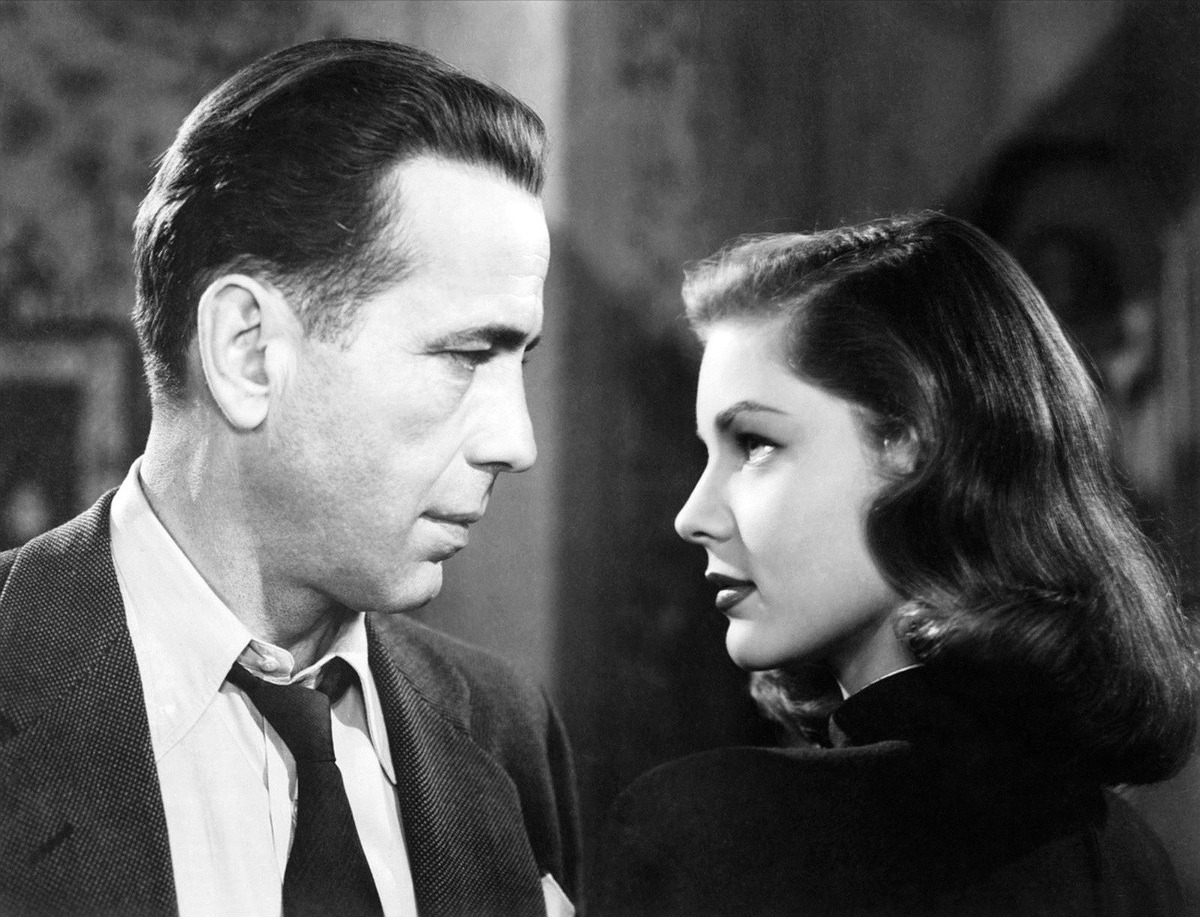 Still of Bogart and Bacal in The Big Sleep, 1946. Source: Wikimedia Commons