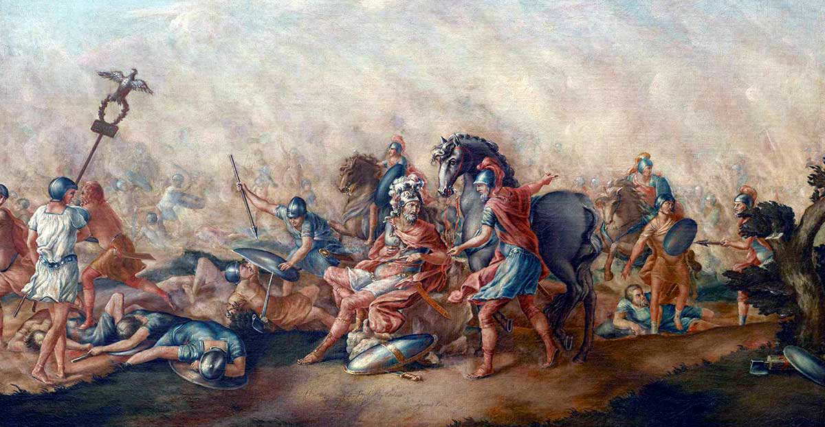 Death Paulus Aemilius Cannae Trumbull 1773 Yale