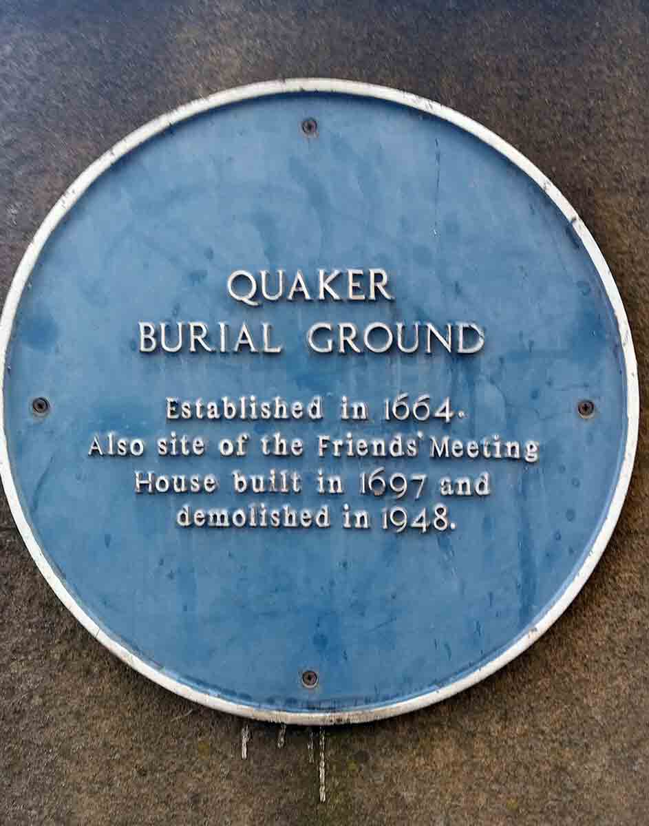 Quaker burial ground