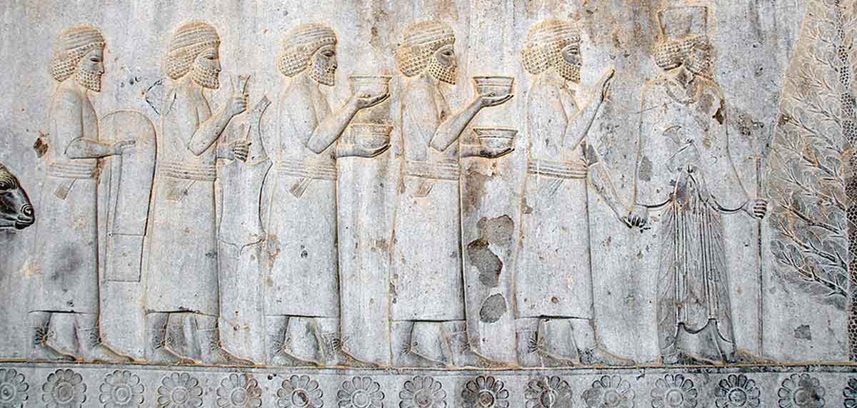 Sogdian Tribute persian king