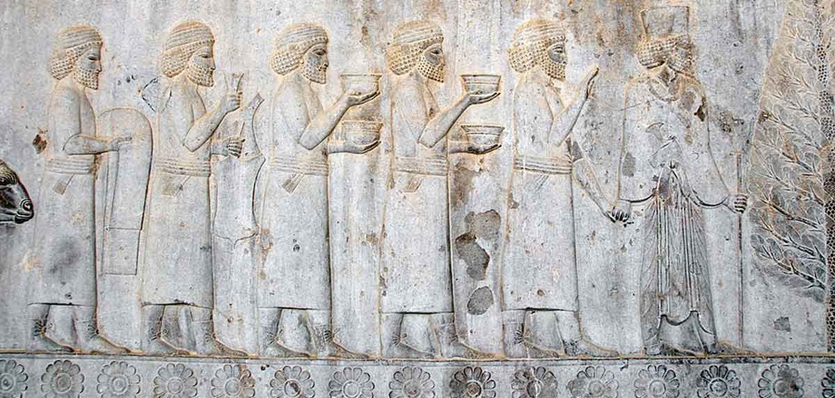 Sogdian Tribute persian king