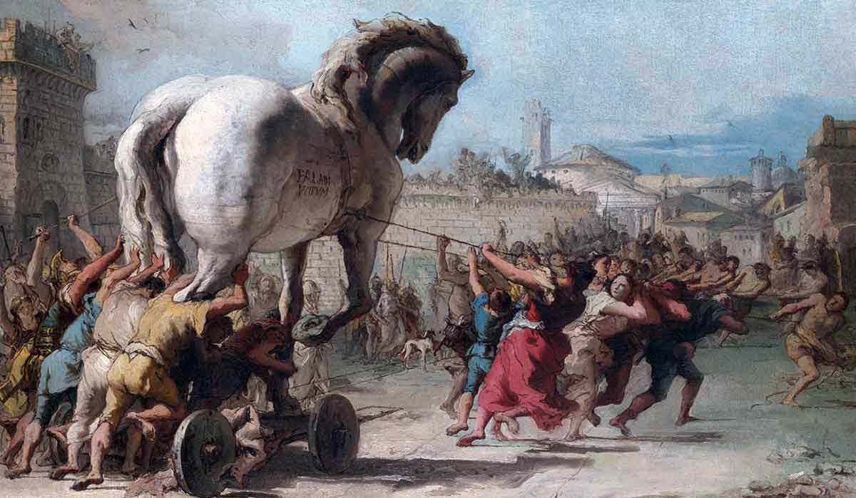 Trojan HorseGiovanni Domenico Tiepolo 1760