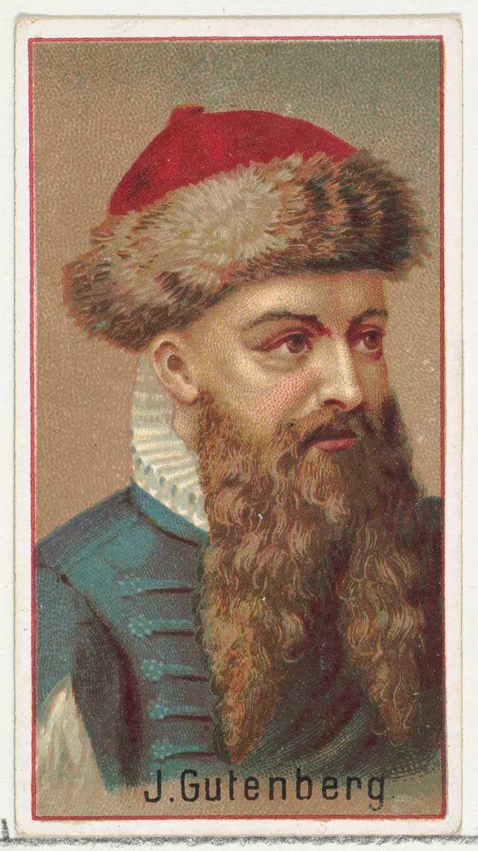 allen ginter commercial johannes gutenberg press
