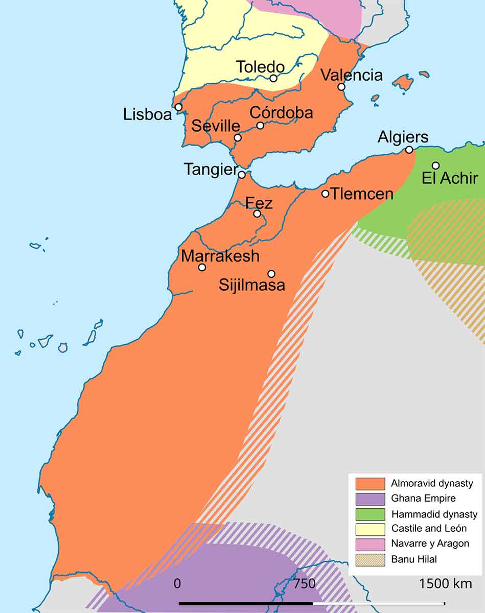 almoravid dynasty map