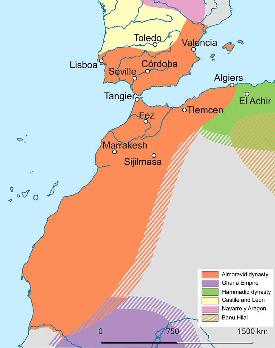 almoravid dynasty map