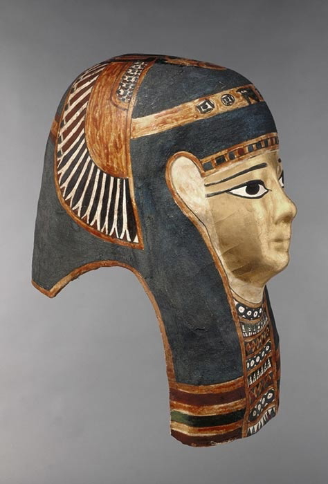 ancient Egyptian cartonnage mask